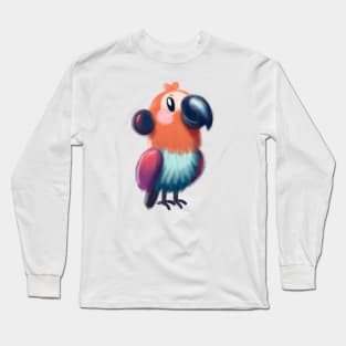 Cute Parrot Drawing Long Sleeve T-Shirt